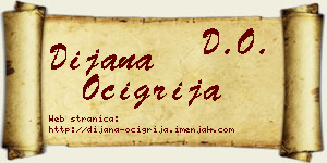 Dijana Očigrija vizit kartica